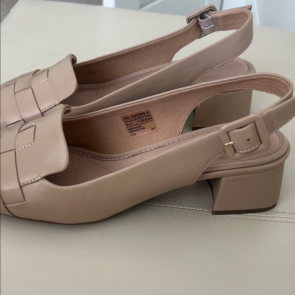 Rockport Esma Women's Beige Slingback Loafers 9.5 - Picture 2 of 9